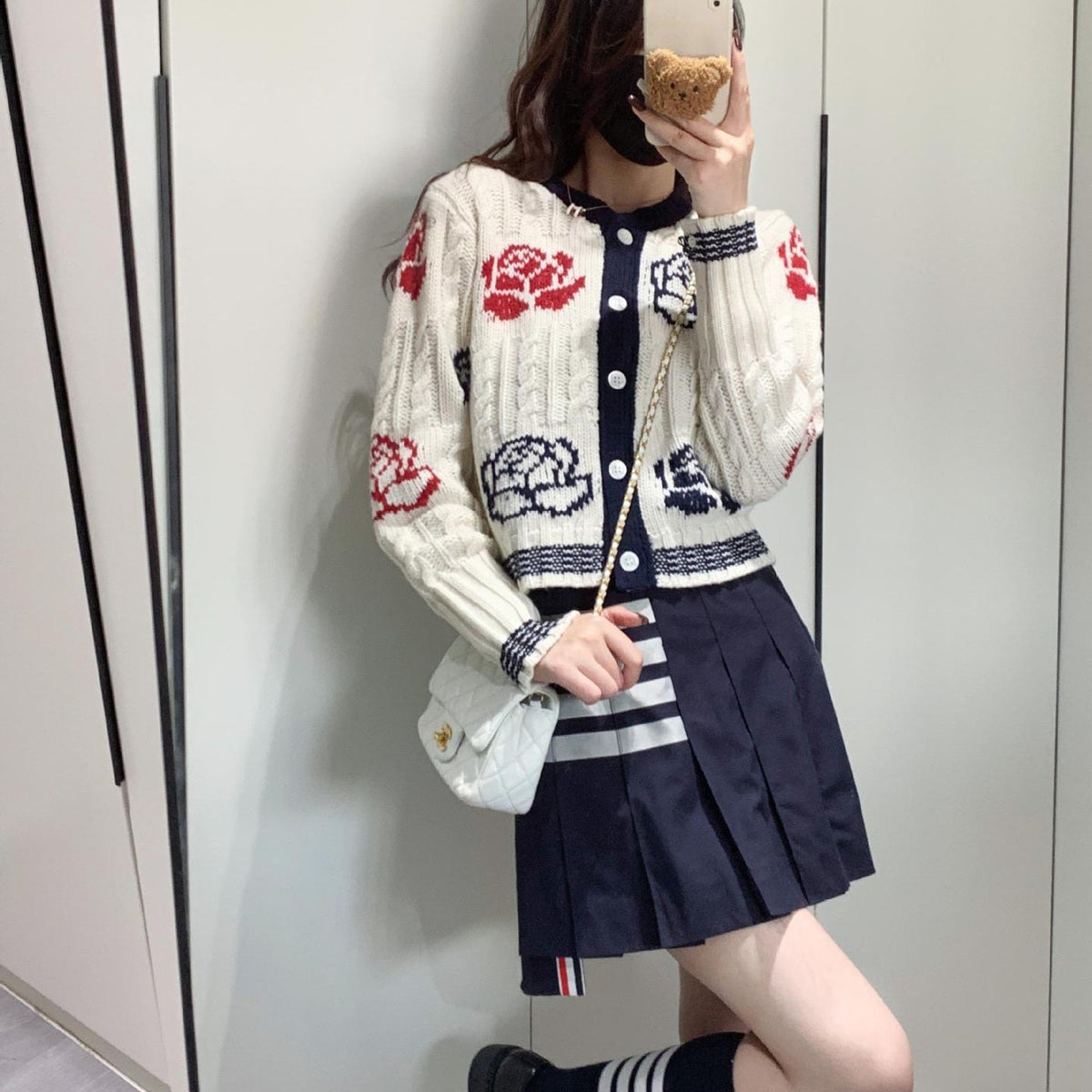 Rose Knit Cardigan