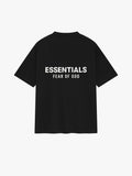 Essentials Fear Of God Black Tee (Oversized)