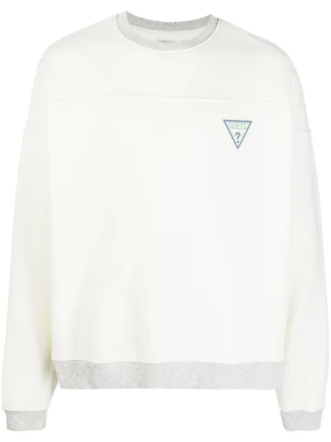 GUESS USA logo-print jersey sweatshirt