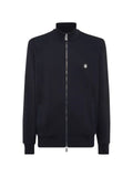Billionaire full-zip logo-plaque sweatshirt