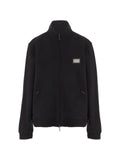Emporio Armani full-zip sweatshirt in modal jersey with logo plaque