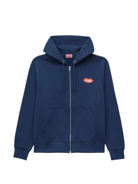 Kenzo Loves embroidered zip-up hoodie