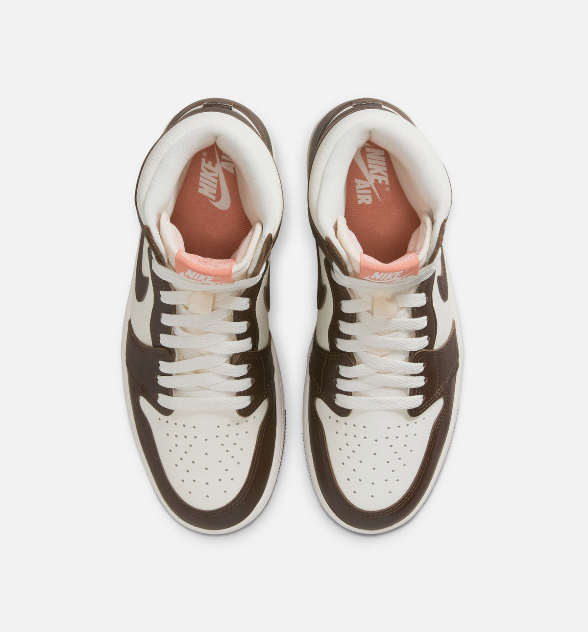 Air Jordan 1 Retro High OG Women's Sneakers - Baroque Brown/Light Madder Root/Sail