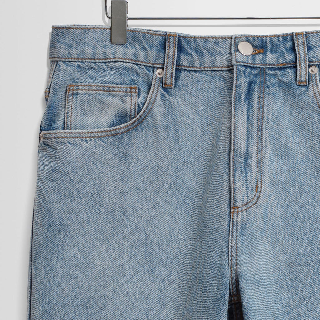 Wax London Russell Straight Fit Jean: Vintage Denim Light Blue Wash