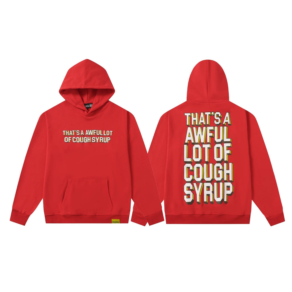 THAT'S A AWFUL LOT OF COUGH SYRUP Angel Tears Graphic Hoodie