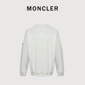 Moncler 26SS Contrast Color Large Logo Crew Neck Sweatshirt White
